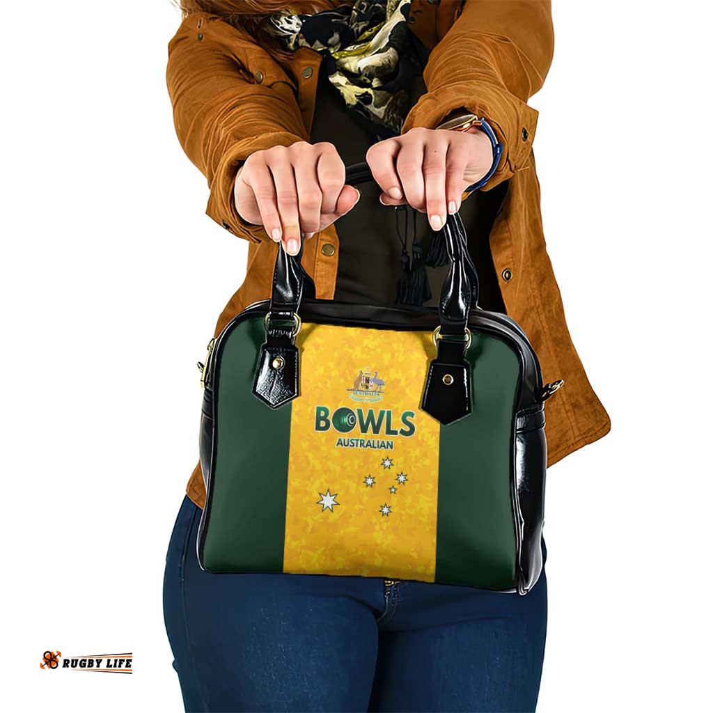 Australian Lawn Bowls Shoulder Handbag Aussie Minimalist Style LT9