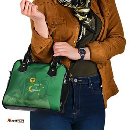 Australia Cocos Keeling Islands Shoulder Handbag Southern Cross Palm Tree Pattern LT14
