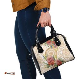 Australia Banksia Shoulder Handbag Aussie Native Flowers Indigenous Art LT14