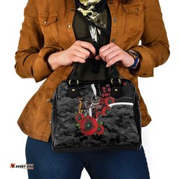 Collingwood Magpies ANZAC Personalised Shoulder Handbag Lest We Forget Poppy Camo LT9