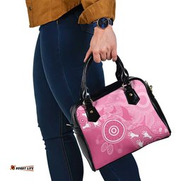 Australia Breast Cancer Awareness Shoulder Handbag Pink Ribbon Manta Ray Aboriginal Art LT14