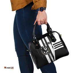 Collingwood Magpies Shoulder Handbag Modern Geometric Sports Graphic Style TS04