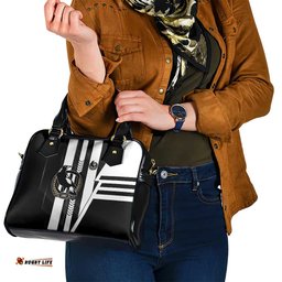 Collingwood Magpies Shoulder Handbag Modern Geometric Sports Graphic Style TS04