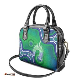 Australia Torres Strait Islanders Shoulder Handbag Dhari Aboriginal Pattern LT14