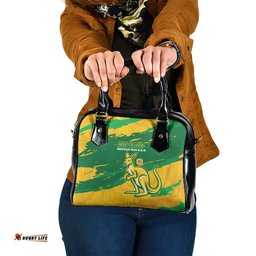 Australia Soccer Shoulder Handbag 2025 Go Matildas Marble Grunge Style LT14