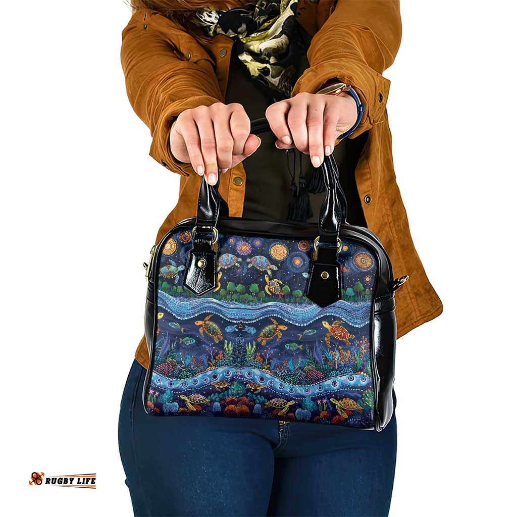 Australian Landscapes Shoulder Handbag Aboriginal Dreamtime Story LT9