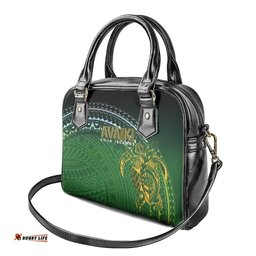 Cook Islands Rugby Kuki Avaiki Shoulder Handbag Tribal Turtle LT7
