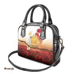 Australia Cockatoo ANZAC Day Shoulder Handbag Lest We Forget LT05