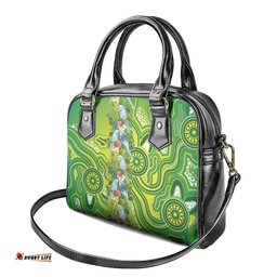 Budgerigar Australia Shoulder Handbag Aussie Common Parakeet Indigenous Art LT14