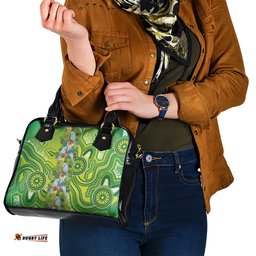 Budgerigar Australia Shoulder Handbag Aussie Common Parakeet Indigenous Art LT14