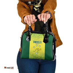 Australian Kangaroo Lawn Bowls Shoulder Handbag Aussie Minimalist Style LT9