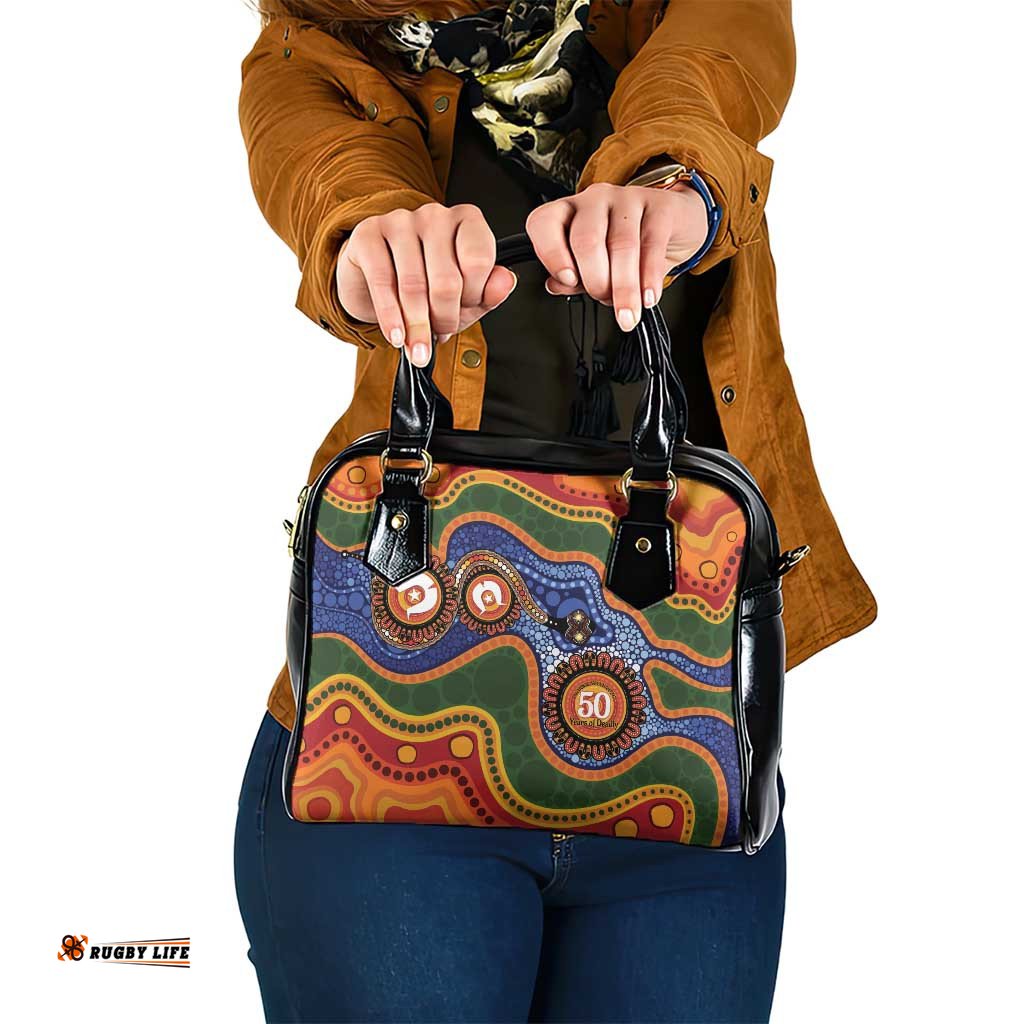 Australia NAIDOC Week 2026 Shoulder Handbag 50 Years of Deadly Dhari Snake Aboriginal Art LT14