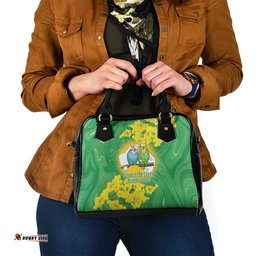 Budgerigar Australia Day Shoulder Handbag Proud To Be An Aussie Opal National Color LT14