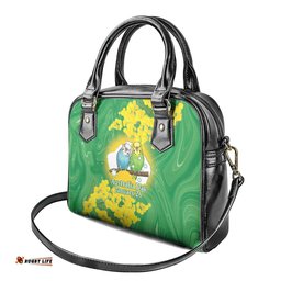 Budgerigar Australia Day Shoulder Handbag Proud To Be An Aussie Opal National Color LT14