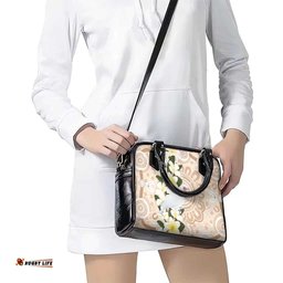 Australia Long-billed Corella Shoulder Handbag Cacatua Tenuirostris Plumeria Aboriginal Art LT14