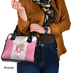 Custom Bowls Australia Breast Cancer Shoulder Handbag Pink Ribbon Curve Sporty LT14