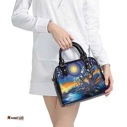 Australian Night Sky Landscape Shoulder Handbag Aboriginal Dreamtime Story LT9