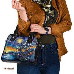 Australian Night Sky Landscape Shoulder Handbag Aboriginal Dreamtime Story LT9