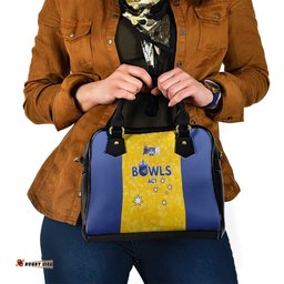 Australian ACT Lawn Bowls Shoulder Handbag Aussie Minimalist Style LT9