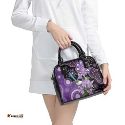 Australia Epilepsy Awareness Shoulder Handbag Purple-crowned Fairywren Boronia Aboriginal LT14