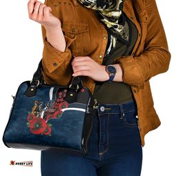 Carlton Blues ANZAC Personalised Shoulder Handbag Lest We Forget Poppy Camo LT9