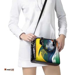 Custom India and Australia Cricket Shoulder Handbag Special Half-Half Mix LT7