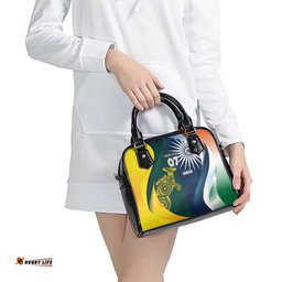 Custom India and Australia Cricket Shoulder Handbag Special Half-Half Mix LT7