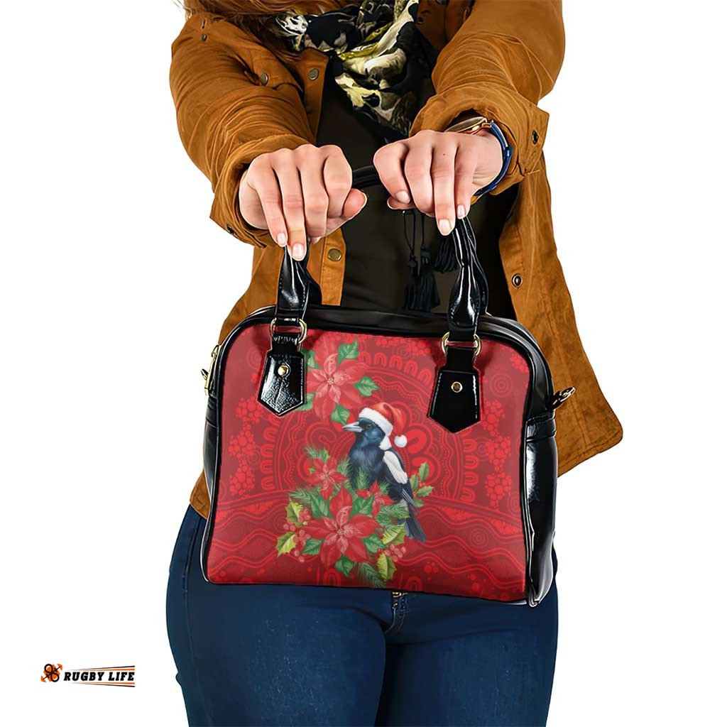 Australian Magpie Shoulder Handbag Aboriginal Inspired Christmas LT9