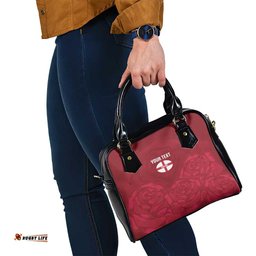 Custom England Rugby 2025 Shoulder Handbag Go Champions Red Rose LT14