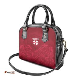 Custom England Rugby 2025 Shoulder Handbag Go Champions Red Rose LT14