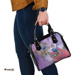 Australia Splendid Fairy Wren on Eucalyptus Shoulder Handbag Epilepsy Awareness LT7