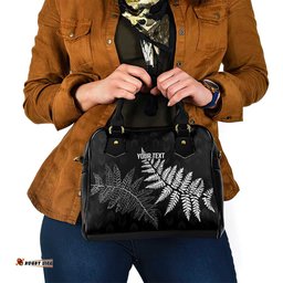 New Zealand Lawn Bowls Personalized Shoulder Handbag Wrap-Around Silver Fern LT7
