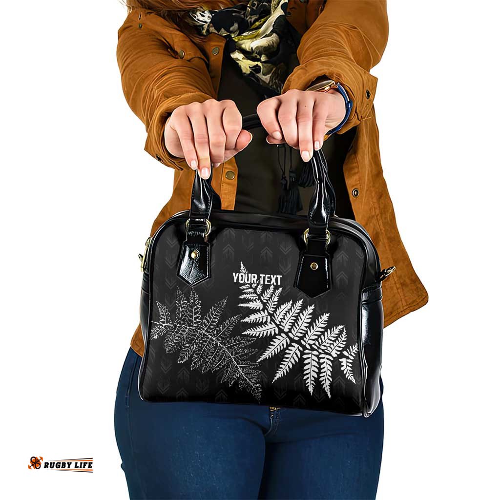 New Zealand Lawn Bowls Personalized Shoulder Handbag Wrap-Around Silver Fern LT7