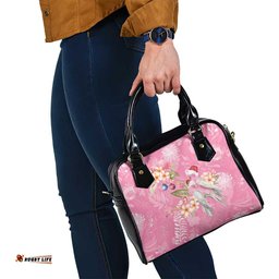 Joyful Pink Cockatoo Shoulder Handbag Australia Christmas Vibes LT9