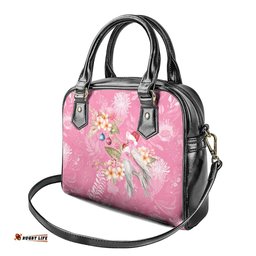 Joyful Pink Cockatoo Shoulder Handbag Australia Christmas Vibes LT9