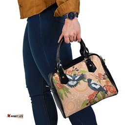 Magpies On Eucalyptus Australia Aboriginal Shoulder Handbag LT7