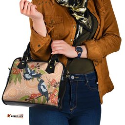 Magpies On Eucalyptus Australia Aboriginal Shoulder Handbag LT7