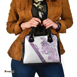 Mawhero Paua shell Kowhaiwhai Taniko Personalised Shoulder Handbag Taniwha Maori Tribal Style LT9