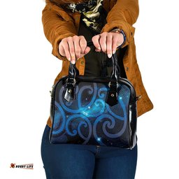 New Zealand Maori Matariki Shoulder Handbag Galaxy Kowhaiwhai LT7