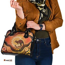 Indigenous Kangaroo Australia Shoulder Handbag Australian Aboriginal Art Proud LT14