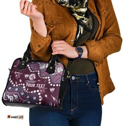 Personalized Manly Warringah Sea Eagles Shoulder Handbag Aboriginal Pattern with Graffiti Style Design TS04