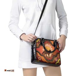 Indigenous Dingo Australia Shoulder Handbag Australian Aboriginal Art Proud LT14