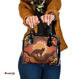 Indigenous Dingo Australia Shoulder Handbag Australian Aboriginal Art Proud LT14