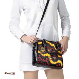 Essendon Bombers NAIDOC Week 2026 Personalised Shoulder Handbag 50 Years of Deadly Aboriginal Art LT14