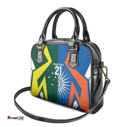 India vs Australia Custom Shoulder Handbag Blue vs Gold Cricket Heritage LT9
