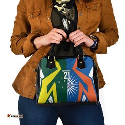 India vs Australia Custom Shoulder Handbag Blue vs Gold Cricket Heritage LT9