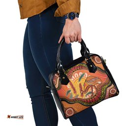 Indigenous Emu Australia Shoulder Handbag Australian Bottlebrushes Aboriginal Art Proud LT14