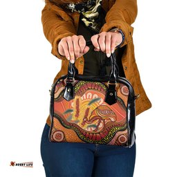 Indigenous Emu Australia Shoulder Handbag Australian Bottlebrushes Aboriginal Art Proud LT14