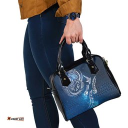Matariki Galaxy Shoulder Handbag New Zealand Map Maori Pattern LT9