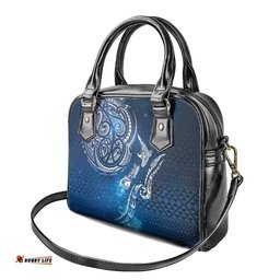 Matariki Galaxy Shoulder Handbag New Zealand Map Maori Pattern LT9